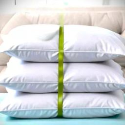 LUXURY Polyester Fibre Abstract Sleeping Pillow Pack of 3-image-24