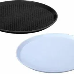 Food Grade Round Unbreakable Plastic Serving Tray 2 Tray-picture-12