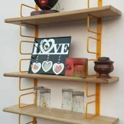 Containers Kitchen Rack Iron, Wood-image-71