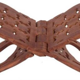 Divine Edge Wooden Rehal – Handcrafted Elegance for Your Sacred Moments Wooden Brown Rehal-image-50