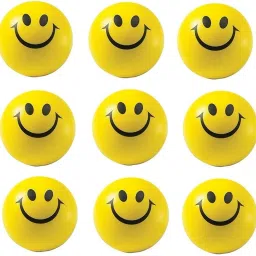Smiley Face Squeeze Ball (Pack Of 9)- 60 mm-image-40