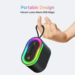 PTron Funk Echo / Fusion Pop w/ 12W Pristine Sound, RGB Lights,10Hrs Playtime,Portable 12 W Bluetooth Home Audio Speaker image 5