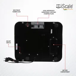 iScale Scale i-02 30kg x 1 g Digital Table Top Weighing Scale with Pole Display, Weighing Scale image 3