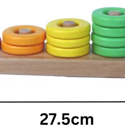 hawbeez Ring stacker 5 colours stacking toy image 3
