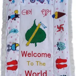 New Born Baby Mattress For |Chath Puja| |Name ceremony |With Attractive Print-image-30