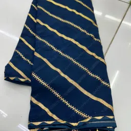 Printed Leheria Georgette Saree-image-79