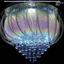 fredi group Color changing with bluetooth music system,middle part MOVING CLOCKWISE Chandelier Ceiling Lamp image 5