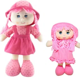 Cute Soft Plush Mother and Daughter Smiling Doll-image-21