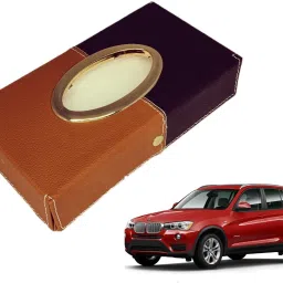 Chrom-Black-Tan Tisue Box Leatherete-296 Vehicle Tissue Dispenser-image-73