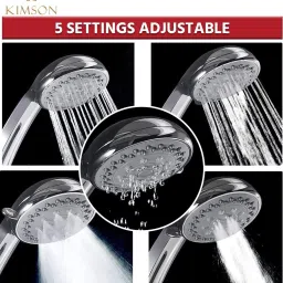 kimson Ostrich ABS Multi Function Mist Rain Waterfall Hand Shower Handle Only Handheld image 2