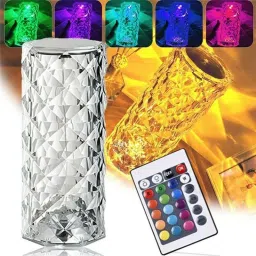 Crystal Rose Diamond 16 Color RGB Changing Mode_LED_Night_Lights_Table_Lamp Table Lamp-1