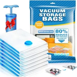 Vacuum (2M (60cmx80cm), 2S (50cmx70cm), 1L(80cmx100cm)) with Pump High Volume Storage Vacuum Bags-image-31