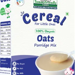 USDA Certified 100% Organic Oats Porridge Mix | Organic Baby Food for 6 Months Old | Rich in Beta-Glucan, Protein & Fibre| 200g Cereal-6