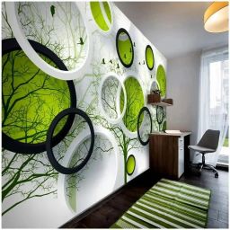 Decorative Green Wallpaper-image-26