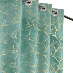 153 cm (5 ft) Velvet Room Darkening Window Curtain Single Curtain-image-58