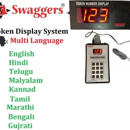 Led digital token display calling system with Multi Languages voice swtd356 Indoor PA System-8