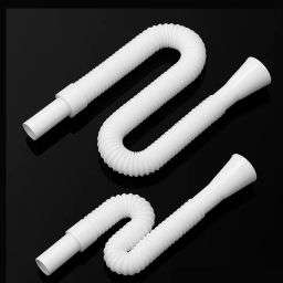 (P OF 2) PVC HOSE PIPE FOR WASH BASIN/ SINK 1.107 PVC Kitchen Pipe for Sink/ Waste/ Wash Basin Expandable & Flexible Drain Pipe Hose Pipe-image-71