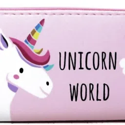 Unicorn Pouche for school stationary item birthday return gits for kids Pack of -1 Unicorn Art Polyester Pencil Box-14