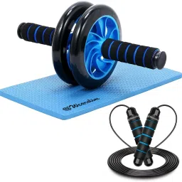 Abdominal Wheel With Jump Rope | Ball Bearings Skipping Rope With Ab Roller Ab Exerciser-12