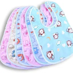 Cotton Bibs Pack of 6 Multicolor-image-27