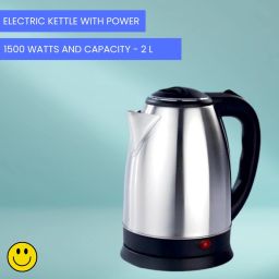 Electric Kettle with Stainless Steel Body 1.5 litre for boiling Water/coffeeS246 Electric Kettle-image-107