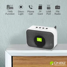 SIGNATIZE Wireless Bluetooth5.0V Speaker Bass & Mobile Stand,Portable Speaker 10 W Bluetooth Home Audio Speaker image 2