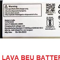 BKN Mobile Battery ForLAVA ORIGNAL OK TESTED BATTERY FOR LAVA BEU MOBILE (LBP13960073) 4060 MAH-picture-13