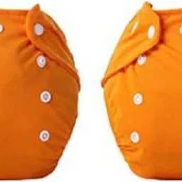 Baby Cloth Pocket Diapers , Reusable Washable Adjustable Snap Buttons Waterproof Nappies for Newborn Infants with Wet-Free Insert(2 diaper and 2 insert)-46