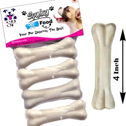 SPUNKY PETS Calcium Pressed Bone 4 Piece, Bone Size 4 Inch_ Mutton Dog Chew-image-23