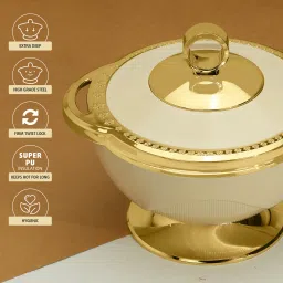 Selvel Casserole with Lid 2700,1500 & 1100 ML Set of 3 Serve Casserole image 5