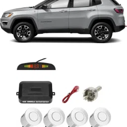 AB221 Silver Car Reverse Parking Sensor with LED Display 4 Sensor A221 Parking Sensor-27