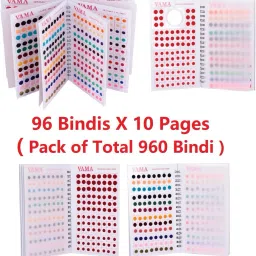 vama Simple Plain Round Maroon Red Tilak Forehead Sticker kumkum spiral Bindi Booklet Forehead Multicolor Bindis image 2