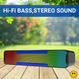GUGGU Megabar (PORTABLE HOME TV SOUNDBAR) Dynamic Thunder Sound With RGB LightW351 20 W Bluetooth Soundbar-picture-15