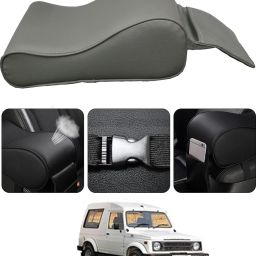 Universal Grey Arm Pain Releif Armrest/Handrest With Phone Holder For Car-131 Car Armrest Cover-image-55