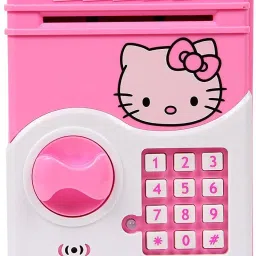 Hello Kitty Money Safe Kids Piggy Savings ATM Bank with Electronic Lock Coin Bank-image-13