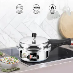 Pro Cook Aluminium Induction Bottom Pressure Cooker With Outer Lid, 2 Litre 2 L Induction Bottom Pressure Cooker-13