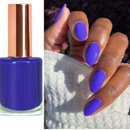 Nail Polish Lacquer Quick Drying, Chip Resisting Formula Regular Nail Paint Blurple-image-27