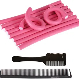 KYP Fashion Hair Style Twist Foam Stick Roller Pack Of 10 Hair Curler With Comb Personal Care Appliance Combo-image-70