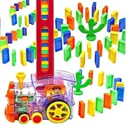 Operated Building Blocks Stacking Train Toy for Kids-image-4