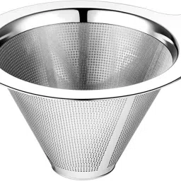 Upgraded Pour Over Coffee Filter, Coffee Dripper, Paperless Mess Stainless Steel Coffee Filter, Maker Two to Four Cup Coffee, Keeping Nature Coffee Flavour, Easy to Use and Clean-M Indian Coffee Filter-12