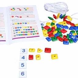 creatives Math Skills with Beads- Learn Counting, Sorting, Colours & Shapes Ages 4 & Up image 2