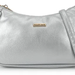 Silver Women Sling Bag Textured-57