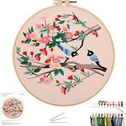 Beginners Thread kit set Embroidery Hoop-image-12