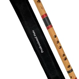 C SCALE 19 INCHES NATURAL MEDIUM BAMBOO FLUTE WITH CARRY CASE Bamboo Flute-20