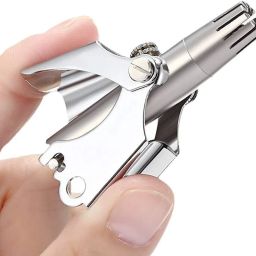 Queue New Manual Nose & Ear Hair Trimmer for Men & Women Best Quality Stainless Steel Nose Hair Remover Trimmer 10 min Runtime 2 Length Settings-image-97