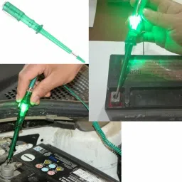 nitya Lamp Auto Light Lamp Voltage Test Pen, Battery_powered, Red Digital Voltage Tester image 3