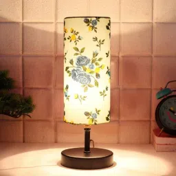 new era Designer Multicolour Cottan Fabric Shade Table Lamp With Iron Base-picture-35