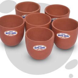 Pack of 1 Earthenware Clay Cherry Cup Set 100 ml-image-70