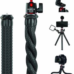 Adofys TE-TRP-001 Camera Flexible Tripod, Cell Phone Tripod Gorilla Tripod Lightweight Bendable Tripod with Heavy Duty Smartphone Stand, Compatible with Action Camera and Smartphone etc. Tripod-11