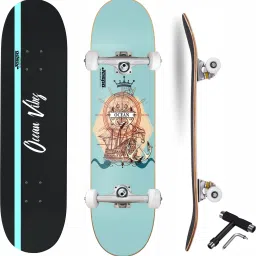 Ocean Vibes 7 Layer Canadian Maple Professional Grade Concave Skateboard 31 inch x 8 inch Skateboard-14